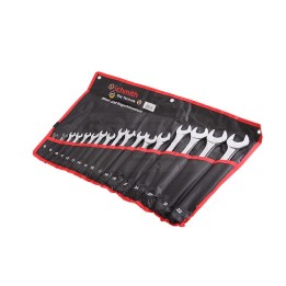 Komplet kluczy płasko-oczkowych 17 sztuk Schmith SQKPO-02 SCHMITH