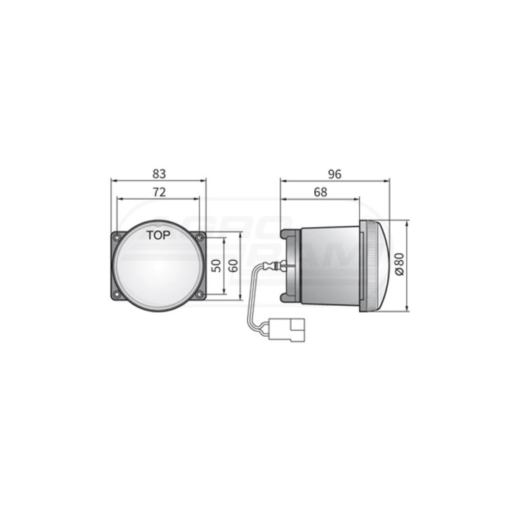 Reflektor drogowy halogenowy HM4.33705 WESEM