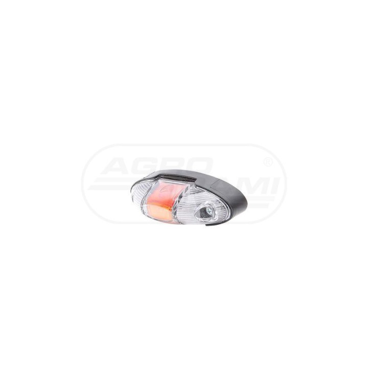 Lampa zespolona pozycyjna przednio-tylno-boczna, 12V-24V + przewody 22cm LgY-S 0,75mm2 819/I, W106 WAŚ