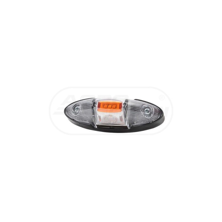 Lampa zespolona pozycyjna przednio-tylno-boczna, 12V-24V + przewody 22cm LgY-S 0,75mm2 819/I, W106 WAŚ