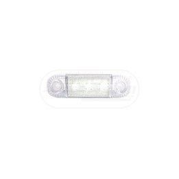 Lampa obrysowa przednia, jednofunkcyjna, 12V-24V + przewody 22cm LgY-S 0,75mm2, diody 557, W76.1 WAŚ
