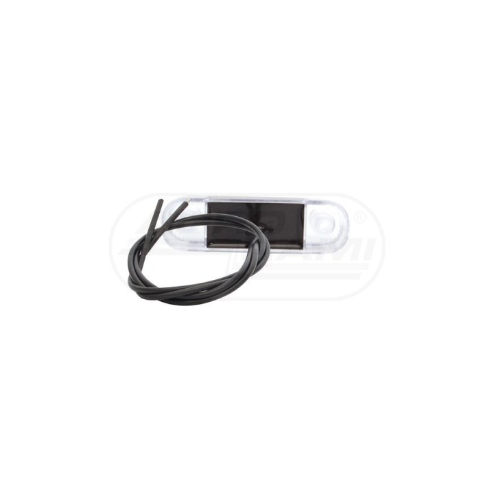 Lampa obrysowa przednia, jednofunkcyjna, 12V-24V + przewody 22cm LgY-S 0,75mm2, diody 557, W76.1 WAŚ