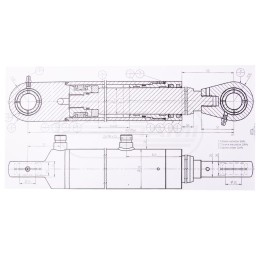 Siłownik hydrauliczny dwustronnego  działania SMT2.A 50.40.630-00 Skrawmet
