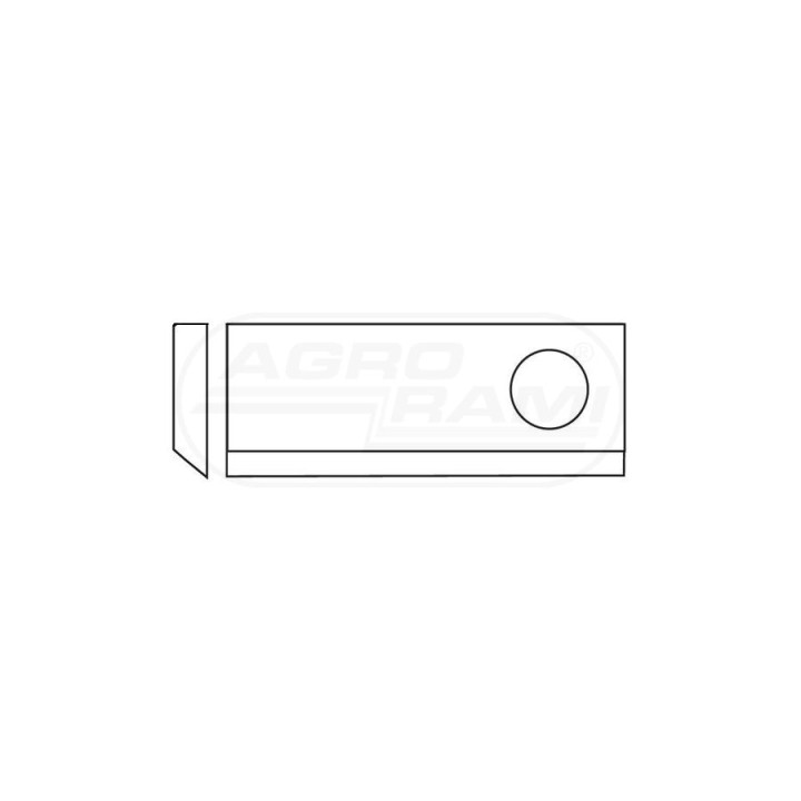 Nożyk kosiarki SAMASZ 105x49x4 fi 19 mm - paczka 25 sztuk RS 105 P GERPOL