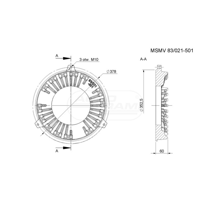 Tarcza sprzęgła 83021501 PRODUKT POLSKI