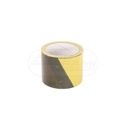 Taśma ostrzegawcza żółto - czarna 75 MM X 100 MB MARCOPOL