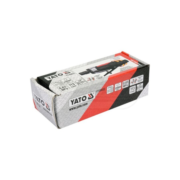 Szlifierka pneumatyczna prosta YATO 6 mm YT09632