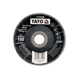 Ściernica listkowa wypukła P60 YATO 125 mm YT83293