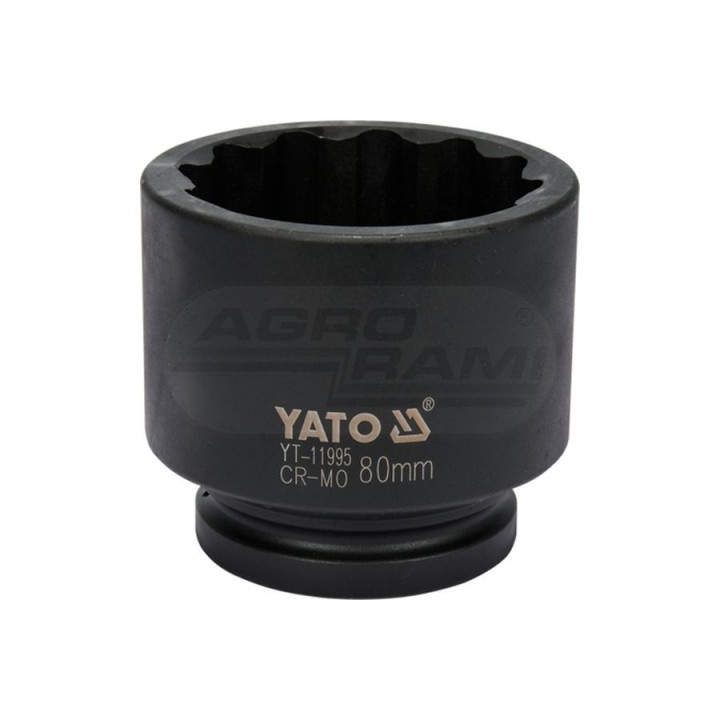 Nasadka udarowa dwunastokątna do piast YATO 1" 80 mm YT11995
