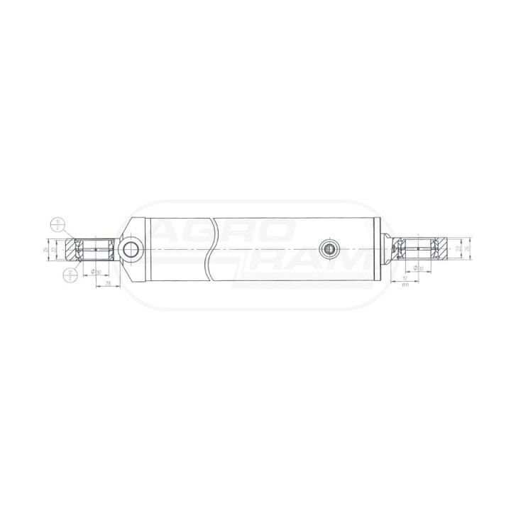 Cylinder CJ-S192-63/36/300      WSPOMAGANIE PODN. 6-CYL. 89409402, 64901187 Skrawmet