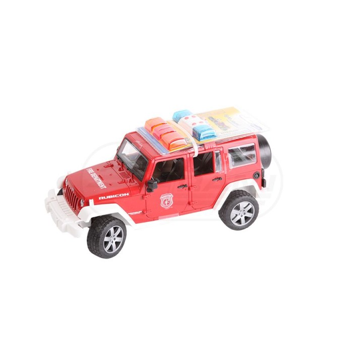 Jeep Wrangler straż pożarna z figurką Bruder 02528 BR02528 , 02528 BRUDER