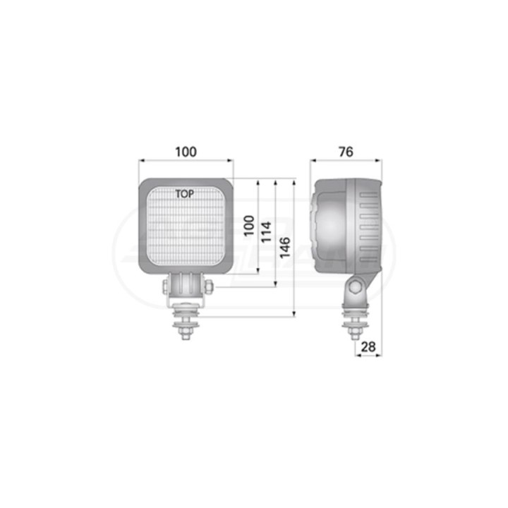 Lampa robocza LED WESEM 2500lm LED6.49800  WESEM
