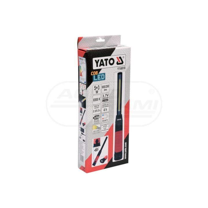 Lampa warsztatowa COB LED YATO 5W + 3W YT08518
