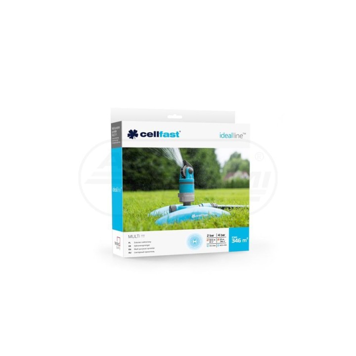 Zraszacz sektorowy 346 m2 MULTI IDEAL od 20o do 360o 52-065N Cellfast