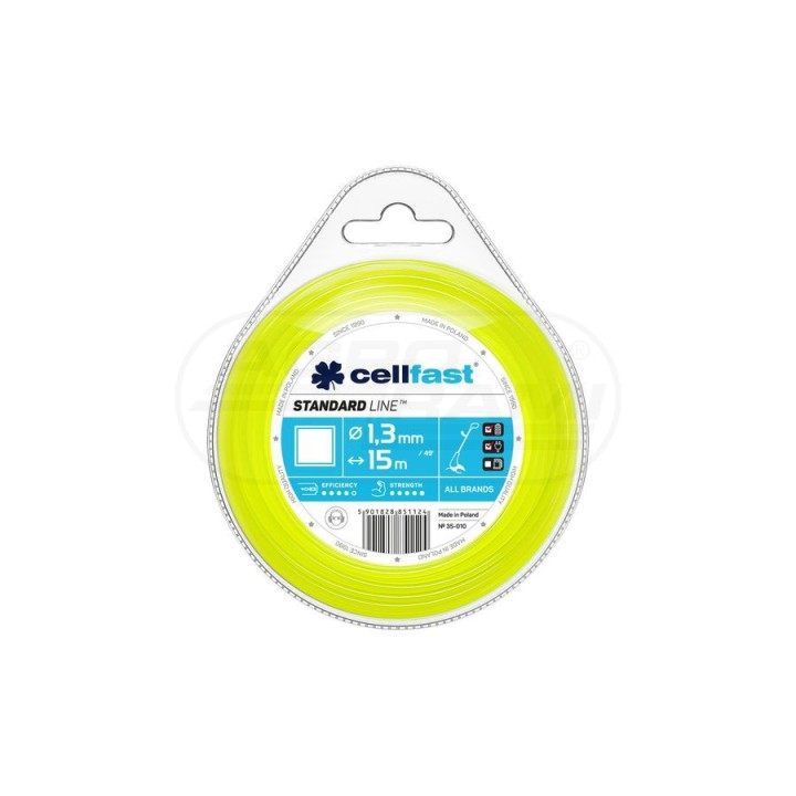 Żyłka tnąca STANDARD - kwadrat 2,0 mm 15 m 35-012 Cellfast
