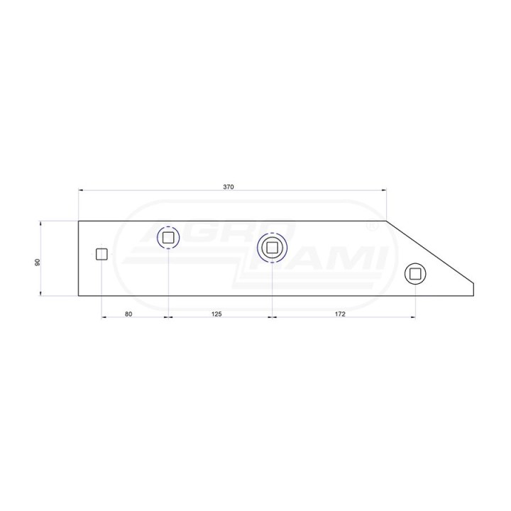 Płoza przednia lewa PO741 1116720010 AGRO-INTERSTAR