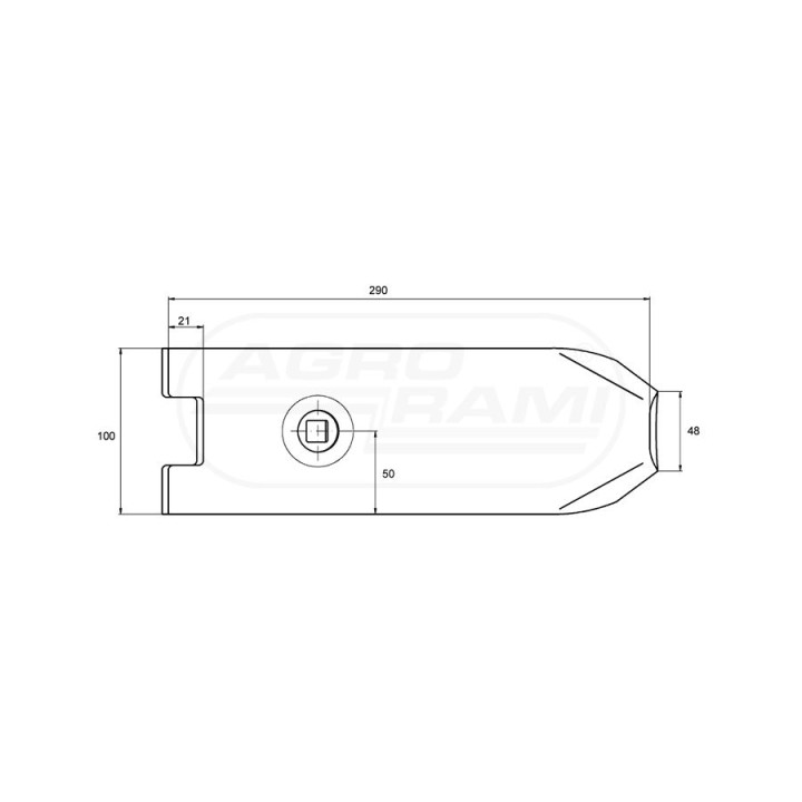 Nakładka zęba jednootworowego AP/85 1738050020 AGRO-INTERSTAR