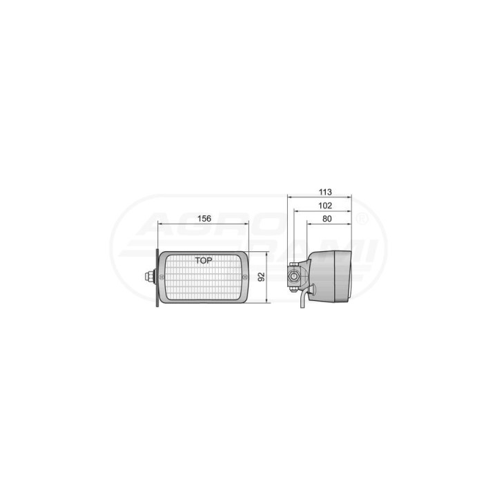 Lampa robocza lewe mocowanie LPR4.29775 WESEM