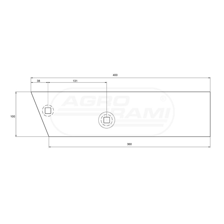 Płoza krótka PR/72 1023020080 AGRO-INTERSTAR