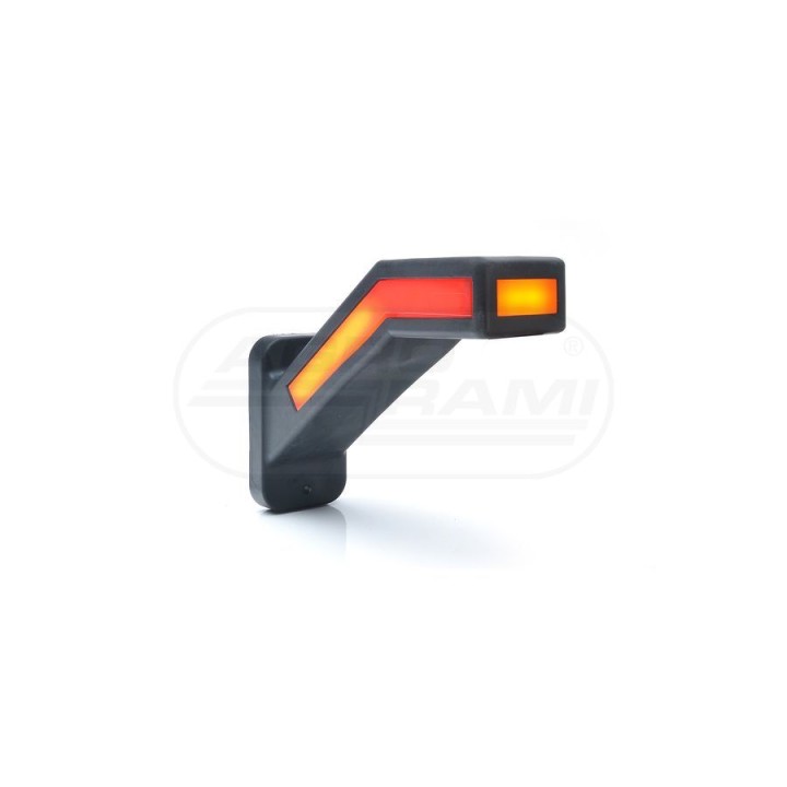 Lampa zespolona pozycyjna przednio tylno boczna i kierunku jazdy LED PRAWA 1259P, W168.6DD WAŚ