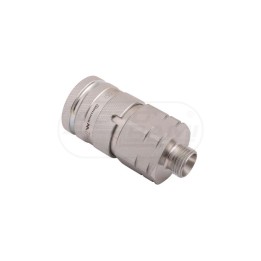 Szybkozłącze hydrauliczne suchoodcinające gniazdo gwint zewnętrzny M18X1,5 ISO16028 WARYŃSKI Waryński