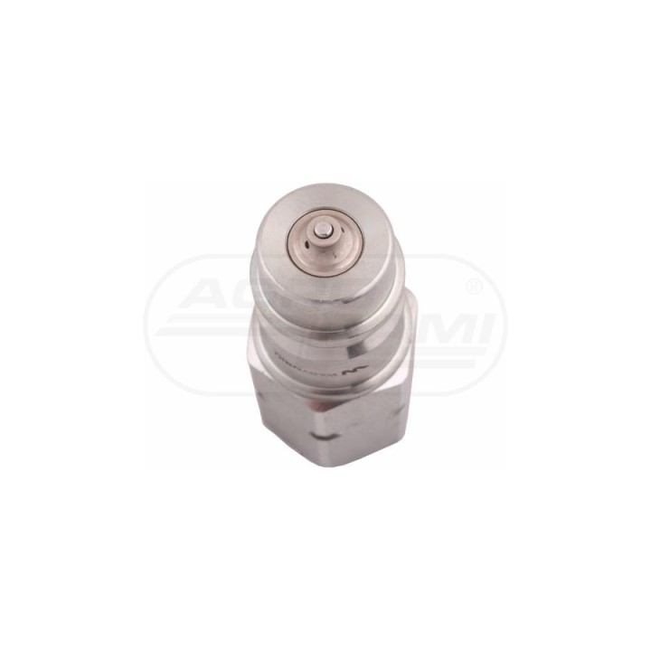 Szybkozłącze hydrauliczne wtyczka z eliminatorem ciśnienia M18x1,5 gwint wewnętrzny EURO M18X1,5 ISO 7241-A WARYŃSKI Waryński