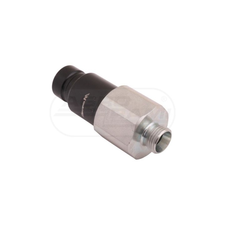 Szybkozłacze hydrauliczne suchoodcinające wtyczka gwint zewnętrzny M18X1,5 12L ISO 16028 WARYŃSKI Waryński
