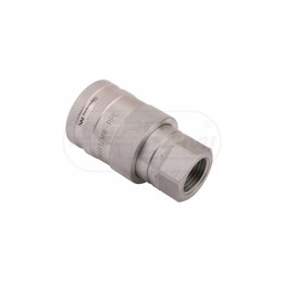 Szybkozłącze hydrauliczne gniazdo z eliminatorem ciśnienia gwint wewnętrzny EURO G1/2" BSP ISO 7241-A WARYŃSKI Waryński