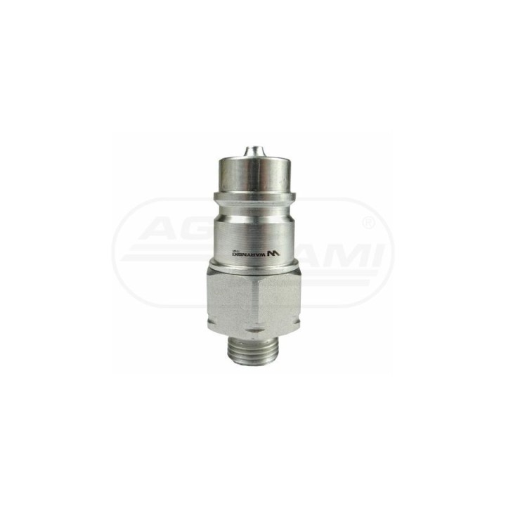 Szybkozłącze hydrauliczne wtyczka M16x1,5 gwint zewnętrzny EURO 9100816W ISO 7241-A WARYŃSKI Waryński