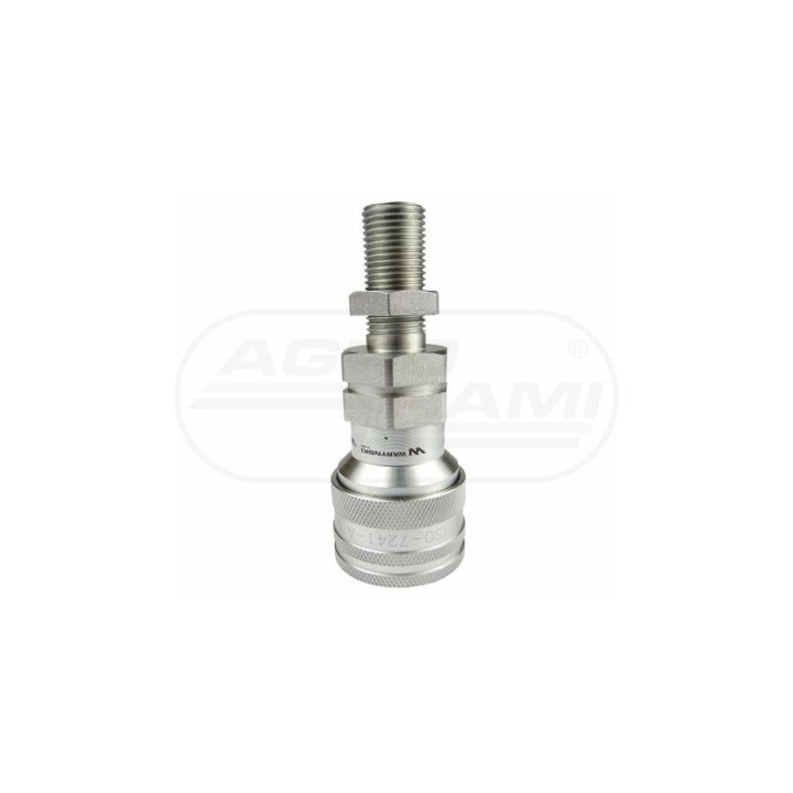Szybkozłącze hydrauliczne gniazdo long M16x1,5 gwint zewnętrzny EURO 9100816GL ISO 7241-A WARYŃSKI Waryński