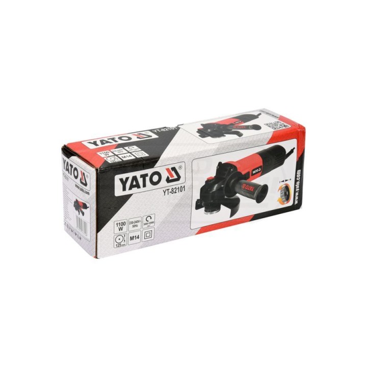 Szlifierka kątowa z regulacją prędkości YATO 1100W YT82101