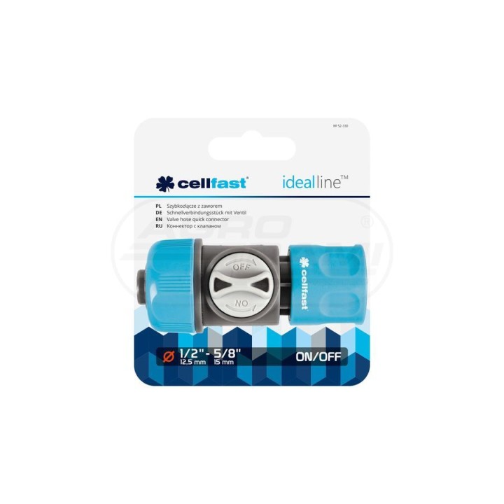 Szybkozłącze z zaworem CELLPRO™ 1/2” - 5/8” 52-330 Cellfast