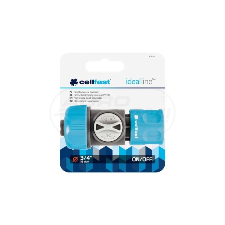 Szybkozłącze z zaworem CELLPRO™ 3/4” 52-331 Cellfast