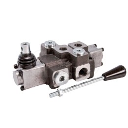 Rozdzielacz hydrauliczny 1-sekcyjny max przepływ 40L z zatrzaskiem W-ROZ40L/1Z WARYŃSKI Waryński