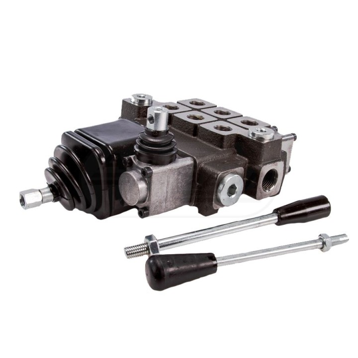 Rozdzielacz hydrauliczny 3-sekcyjny max przepływ 40L 2 sekcje 1dzwignia +1sekcja 1 dzwignia W-ROZ40L/3X2J WARYŃSKI Waryński
