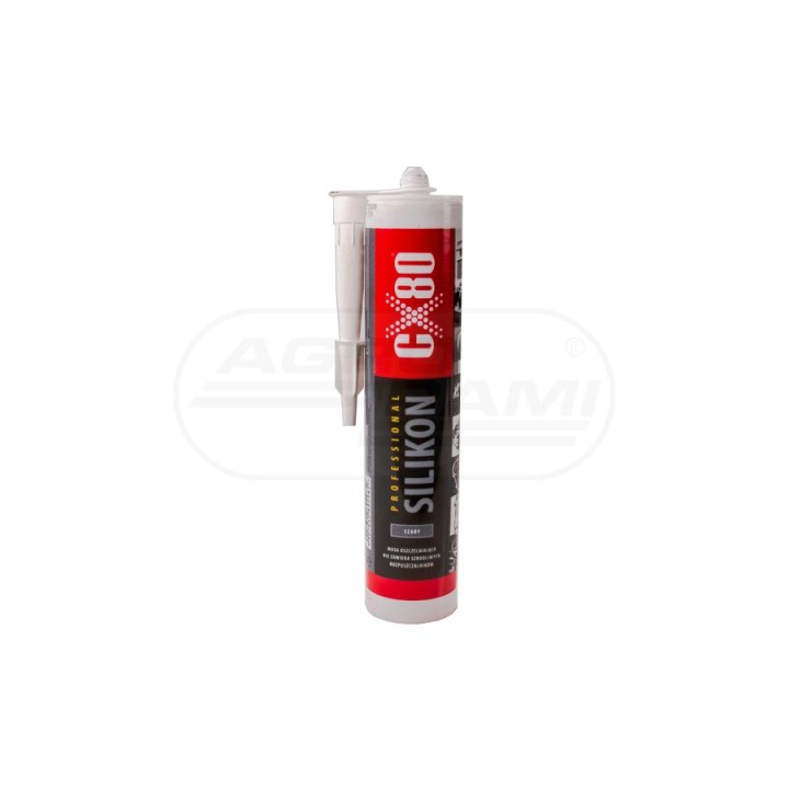Sylikon profesionalny wysokotemperaturowy - szary CX80 310 ml CX80 310 ML.