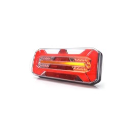 Lampa zespolona tylna W184DD LED 12V/24V lewa bez oświetlenia tablicy i światła pozycyjnego bocznego 1278 DD L, W184DD WAŚ