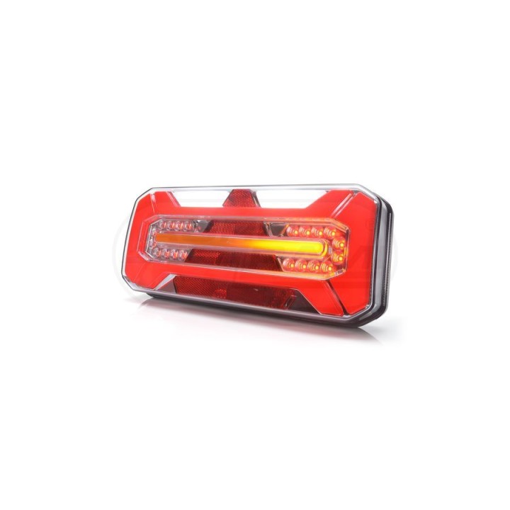 Lampa zespolona tylna W184DD LED 12V/24V lewa bez oświetlenia tablicy i światła pozycyjnego bocznego 1278 DD L, W184DD WAŚ