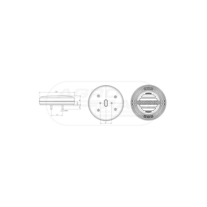 Lampa zespolona tylna W193DD lewa LED 12V/24V (R, S1, 2a, AR, F) 1354 DD L, W193DD WAŚ