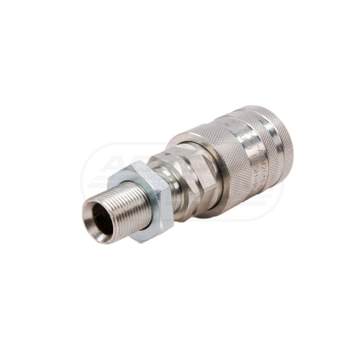 Szybkozłącze hydrauliczne gniazdo long M20x1,5 gwint zewnętrzny EURO PUSH-PULL (ISO 7241-A) WIAM20MZL-PP Waryński