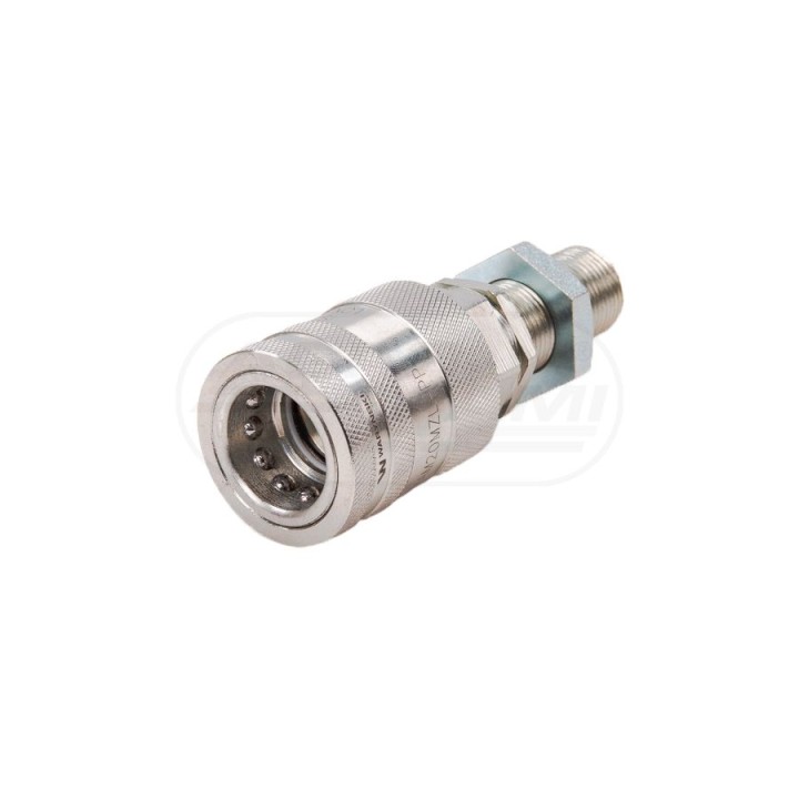Szybkozłącze hydrauliczne gniazdo long M20x1,5 gwint zewnętrzny EURO PUSH-PULL (ISO 7241-A) WIAM20MZL-PP Waryński