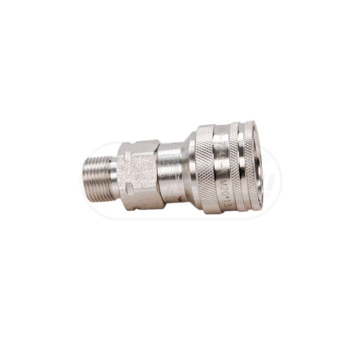 Szybkozłącze hydrauliczne gniazdo M20x1,5 gwint zewnętrzny EURO (ISO 7241-A) WIAM20MZ Waryński