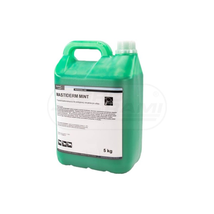 Preaparat bakteriobójczy do zasklep.strzyków 4870044T MASTIDER SUPER MINT 5 KG. ACRYLMED