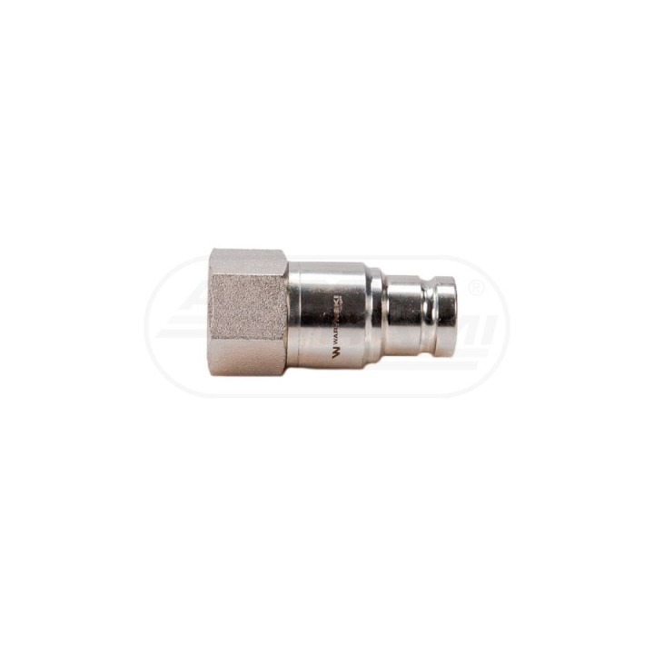 Szybkozłącze hydrauliczne suchoodcinające wtyczka G3/8"BSP gwint wewnętrzny ISO16028 WIFR38SW Waryński
