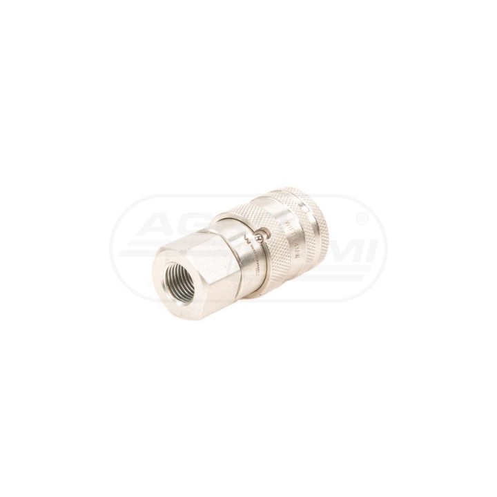 Szybkozłącze hydrauliczne suchoodcinające gniazdo G1/4"BSP gwint wewnętrzny ISO16028 WIFR14MW Waryński