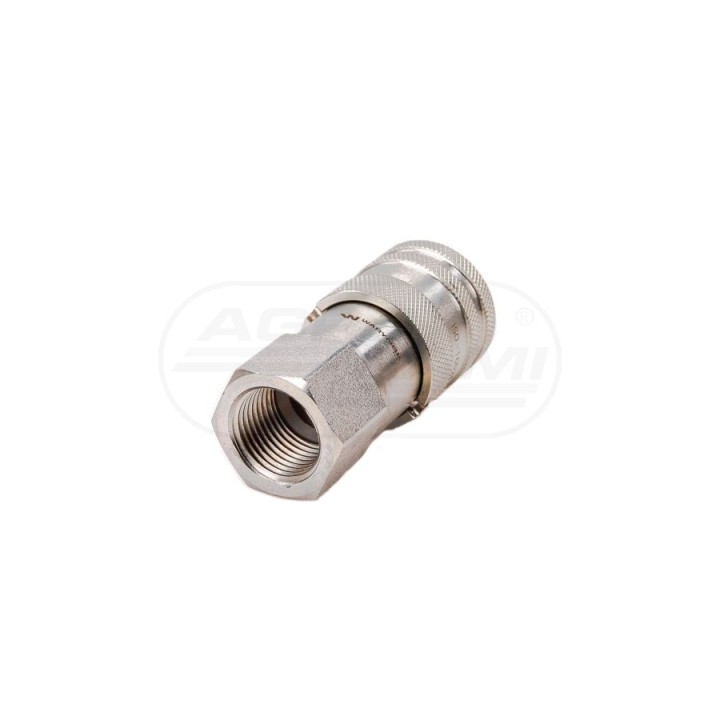 Szybkozłącze hydrauliczne suchoodcinające (rozmiar 3/8") gniazdo G1/2"BSP gwint wewnętrzny ISO16028 WIFR38MW12 Waryński