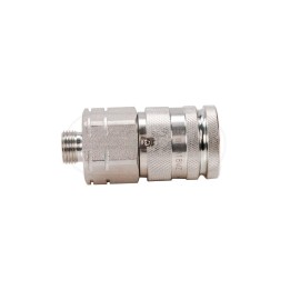 Szybkozłącze hydrauliczne suchoodcinające gniazdo M18x1,5 12L gwint zewnętrzny ISO16028 WIFM18MZ Waryński