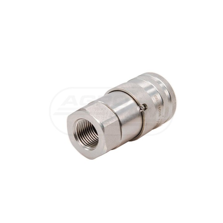 Szybkozłącze hydrauliczne suchoodcinające gniazdo G1/2"BSP gwint wewnętrzny ISO16028 WIFR12MW Waryński