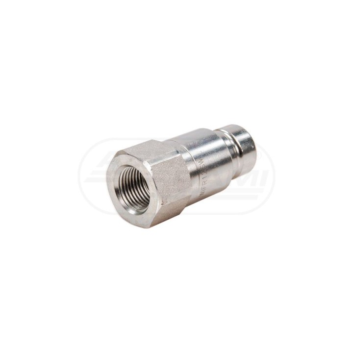 Szybkozłącze hydrauliczne suchoodcinające wtyczka G1/2"BSP gwint wewnętrzny ISO16028 WIFR12SW Waryński