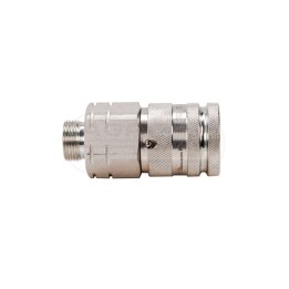 Szybkozłącze hydrauliczne suchoodcinające gniazdo M22x1,5 15L gwint zewnętrzny ISO16028 WIFM22MZ Waryński